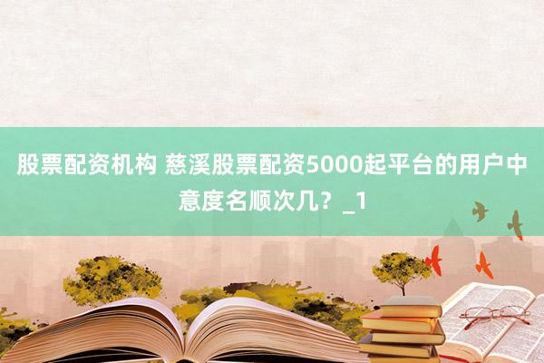 股票配资机构 慈溪股票配资5000起平台的用户中意度名顺次几？_1